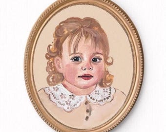Oil portrait | heirloom oil painting | vintage portrait | kids portraits