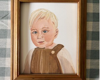 Custom acrylic portrait | custom Oil portrait| hand painted children’s portrait | hand painted custom portrait