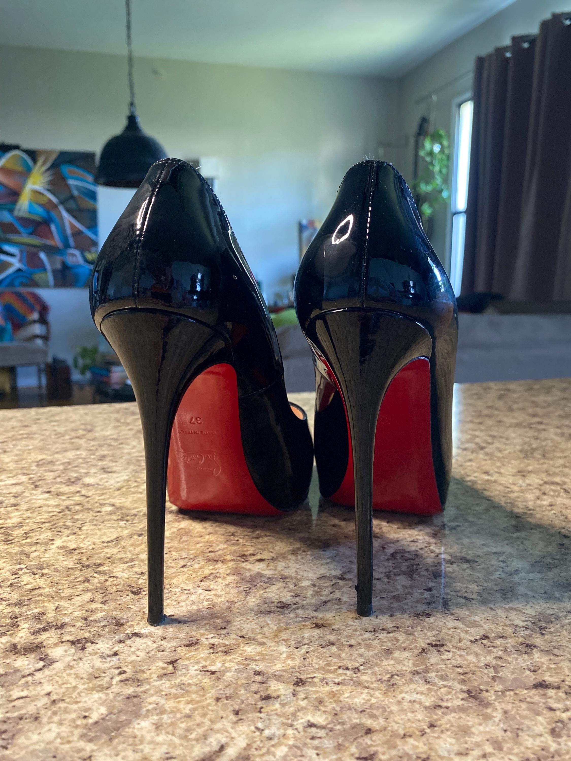 Christian Louboutin Very Prive 120 Patent Used Heels Size 37 - Etsy