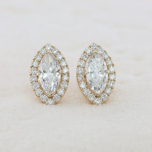 Solitaire Diamond Studs Earrings, Lab Grown Diamond Stud Earrings, Earrings for Women, Screw back Earring, valentine Gift, Birthday Gift