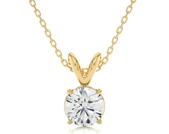 IGI Certified Lab Grown Round Diamond Pendant – Anniversary Gift