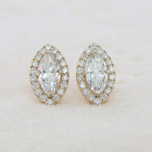 Solitaire Diamond Studs Earrings, Lab Grown Diamond Stud Earrings, Earrings for Women, Screw back Earring, valentine Gift, Birthday Gift