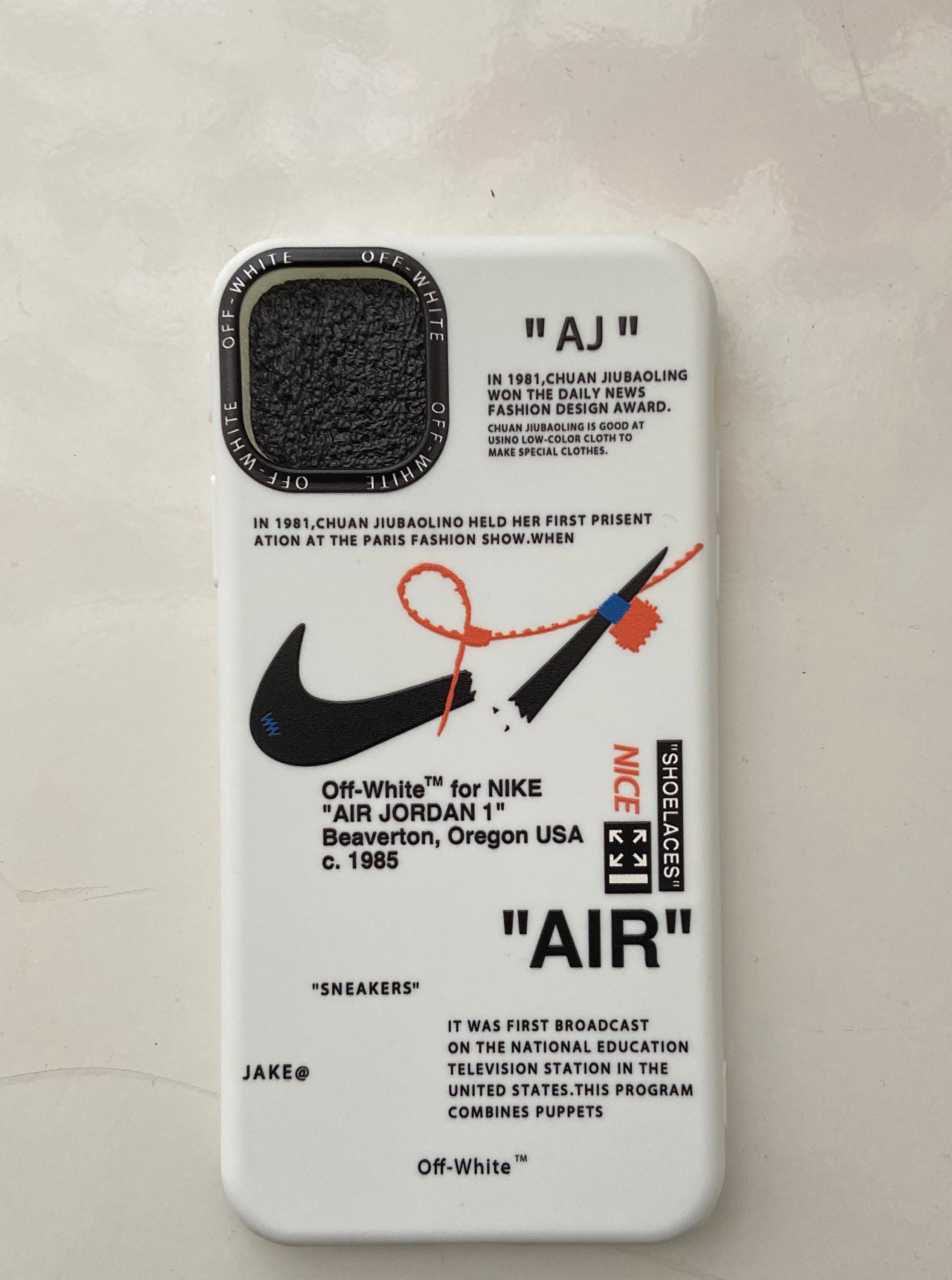 Nike off white Designer Iphone case Iphone7/8/Plus Etsy