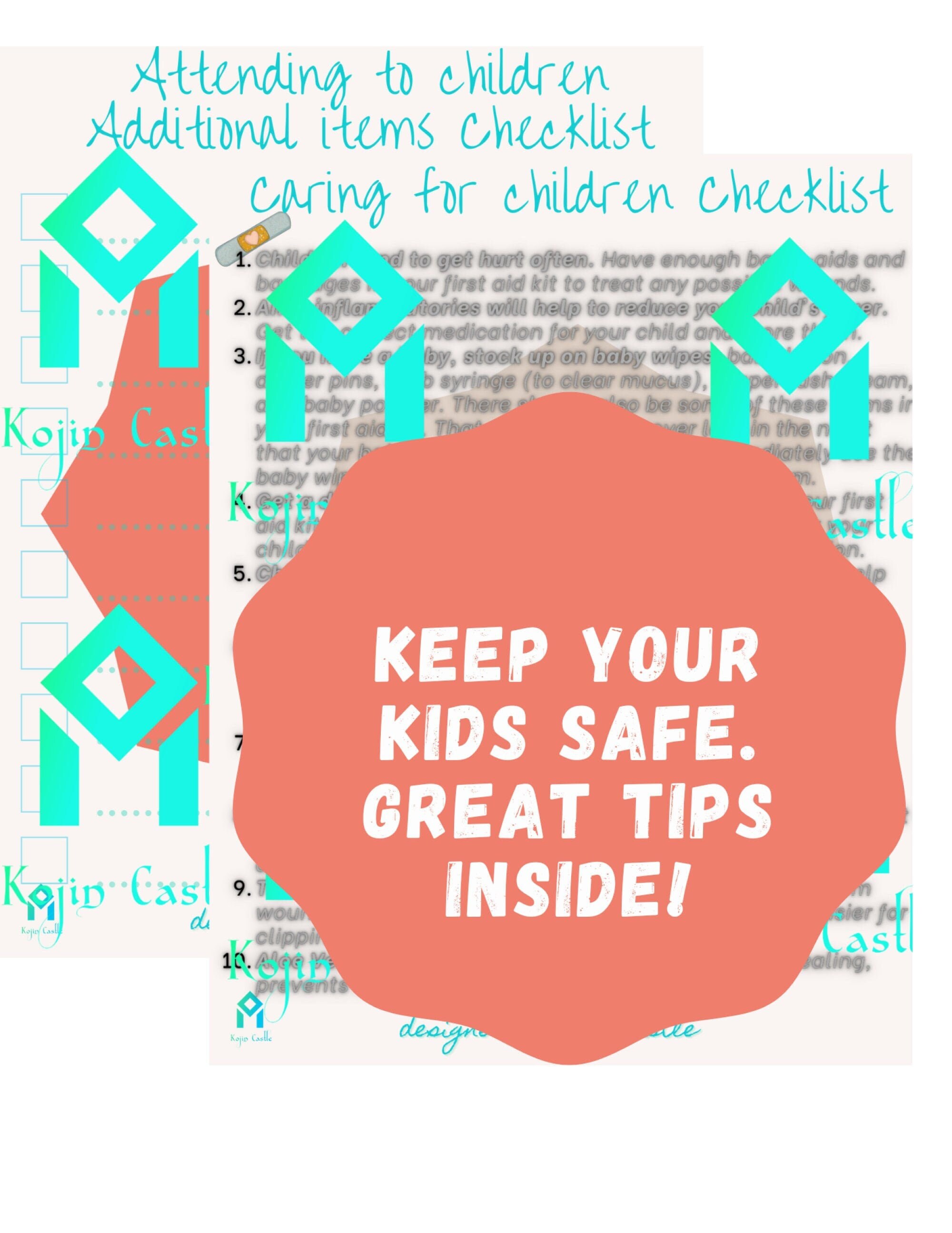 Printable New Mom Checklist- Simple Childcare Checklist, First Time ...