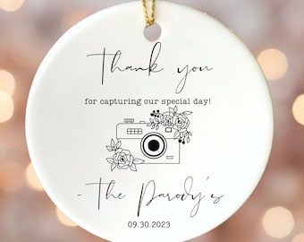 Personalized Wedding Photographer Gift for Photographer Thank You Gift for Photographer Videographer Thank You Gift Wedding Keepsake Gift