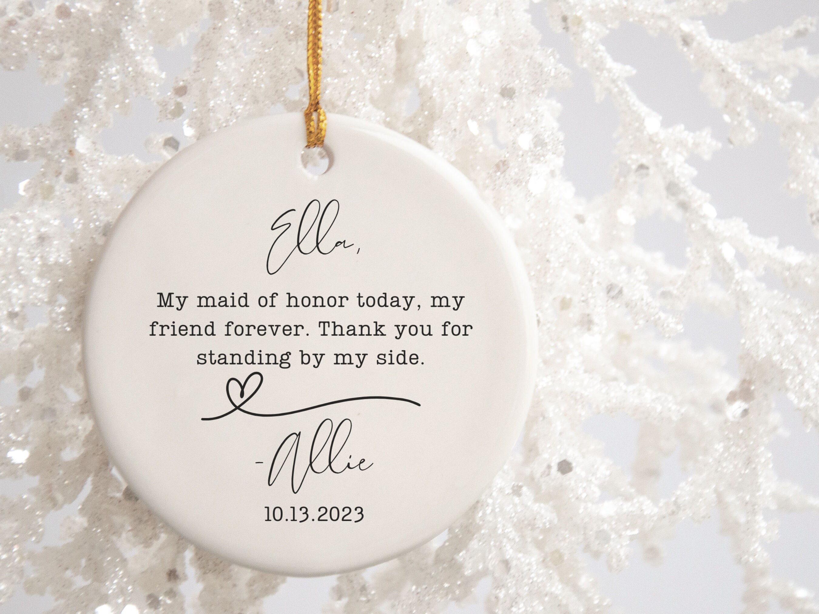 Personalized Maid of Honor Gift Custom Maid of Honor Gift Maid Etsy