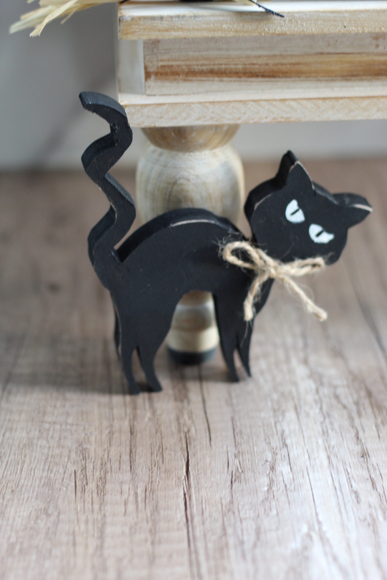Black Cat Tiered Gathered Dress