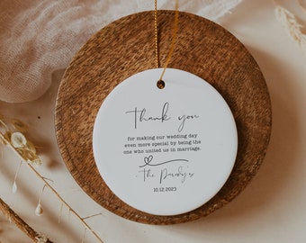 Personalized Officiant Gift Wedding Officiant Thank You Gift Pastor Gift Wedding Gift for Officiant Ornament Custom Thank You Gift officiant