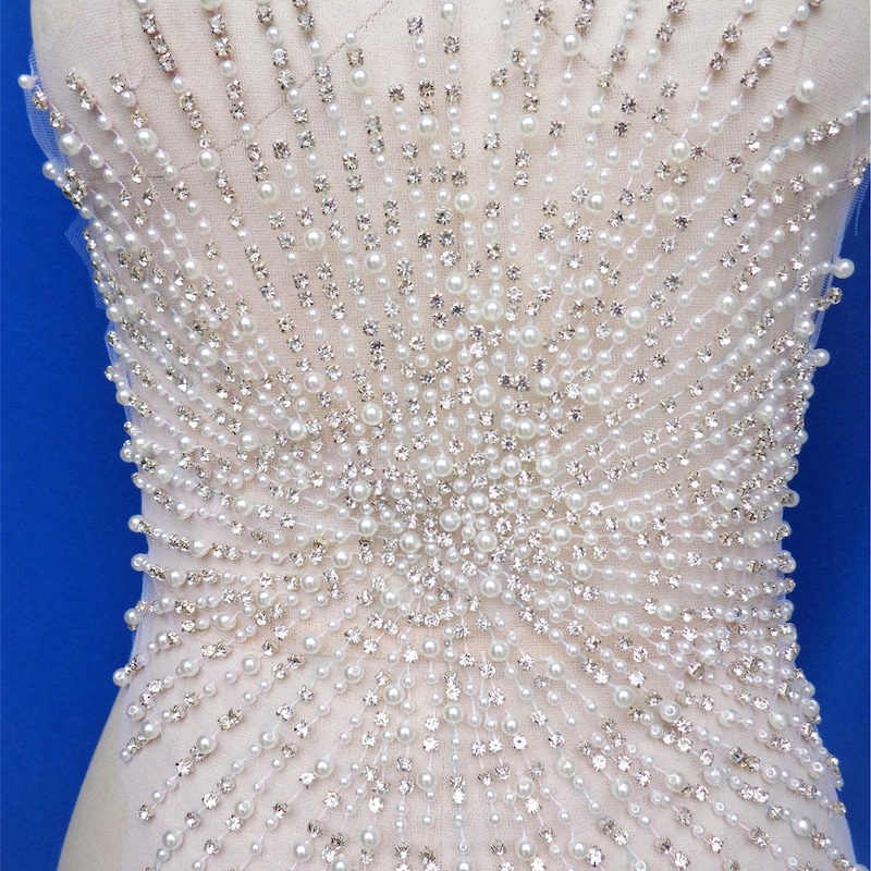 Applique Beaded Sheer Party