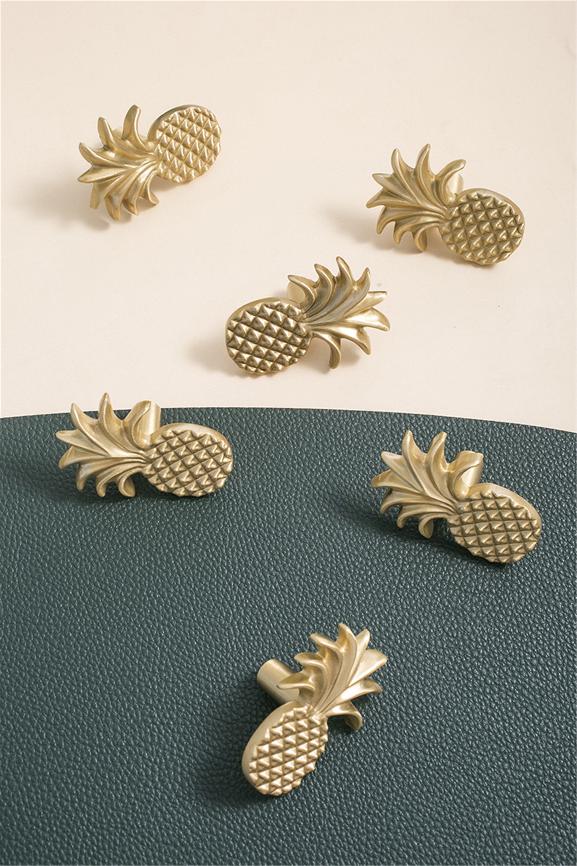 Gold Pineapple Design Handle Modern Drawer Pulls Wardrobe Etsy