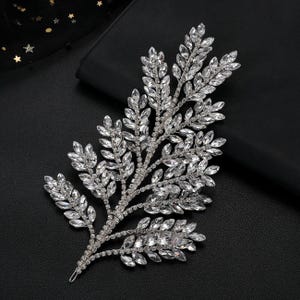 Applicazione decorata con strass e perline a forma di foglia, motivo con strass di cristallo, cintura decorativa per abito da ballo boho fai da te.
