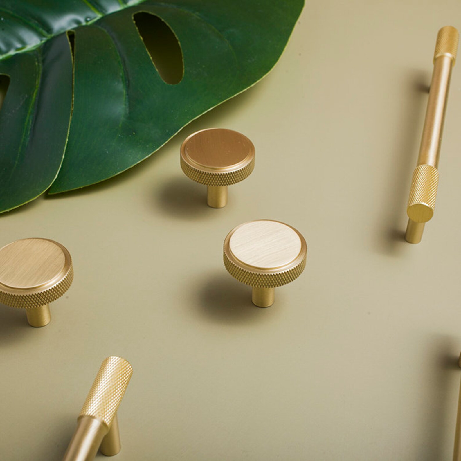 Modern Knurling Handleshighend Knurled T Bar Solid Brass Etsy