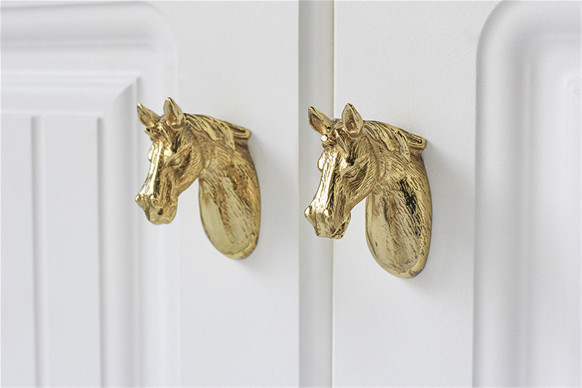 Creative Animal Brass Handle Modern Round Drawer Pulls Etsy UK
