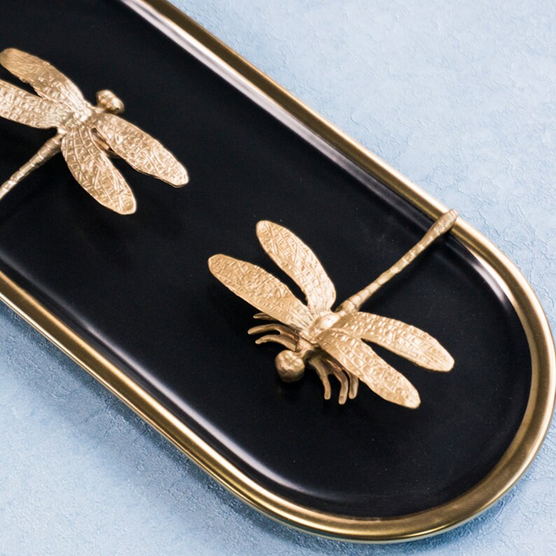 Brass Dragonfly Design Handle Invisible Drawer Pulls Etsy UK