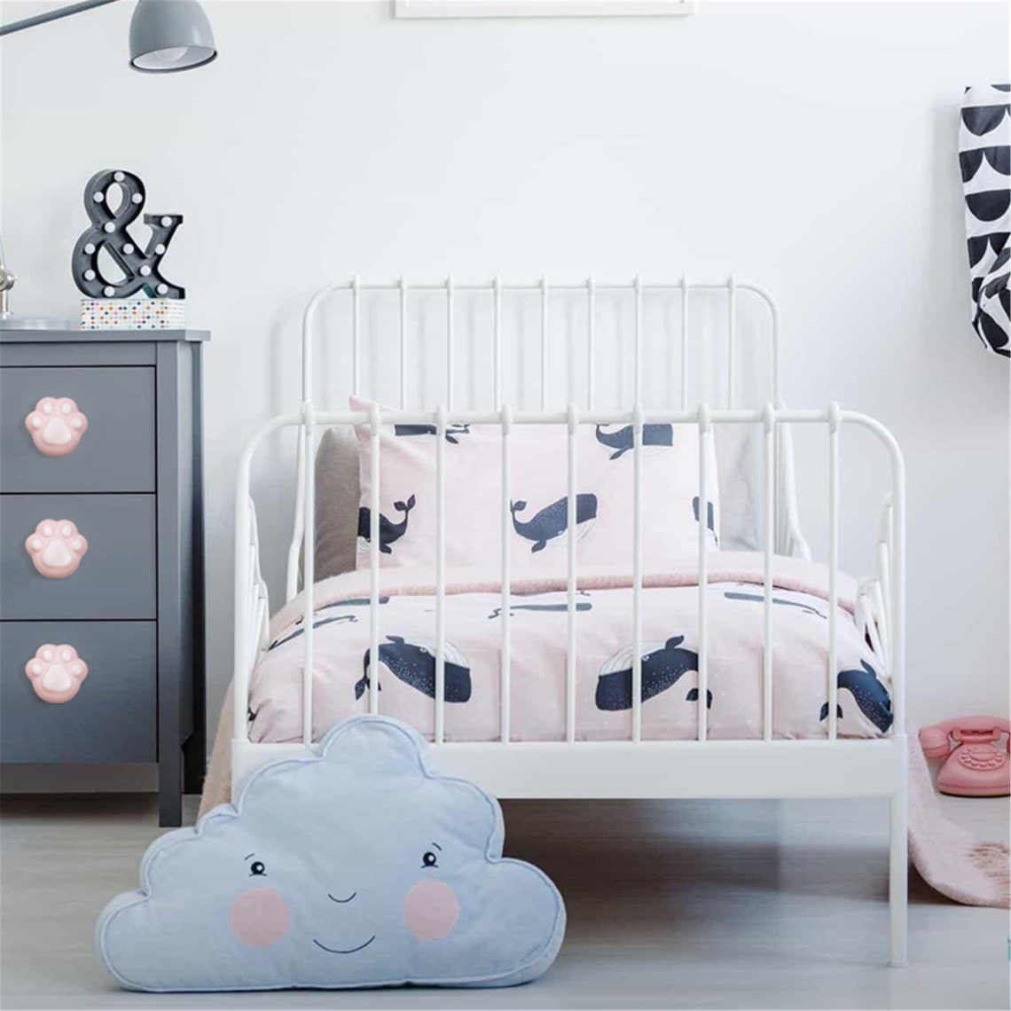 Ceramic Handle Children's Wardrobe Closet Door Furniture Etsy