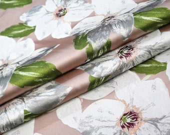 Premium fabric Brocade Floral Yellow Couture Jacquard Embossed Jacquard Fabric for Runway Dress Prom Gown 63 inches Width Sold By Yard