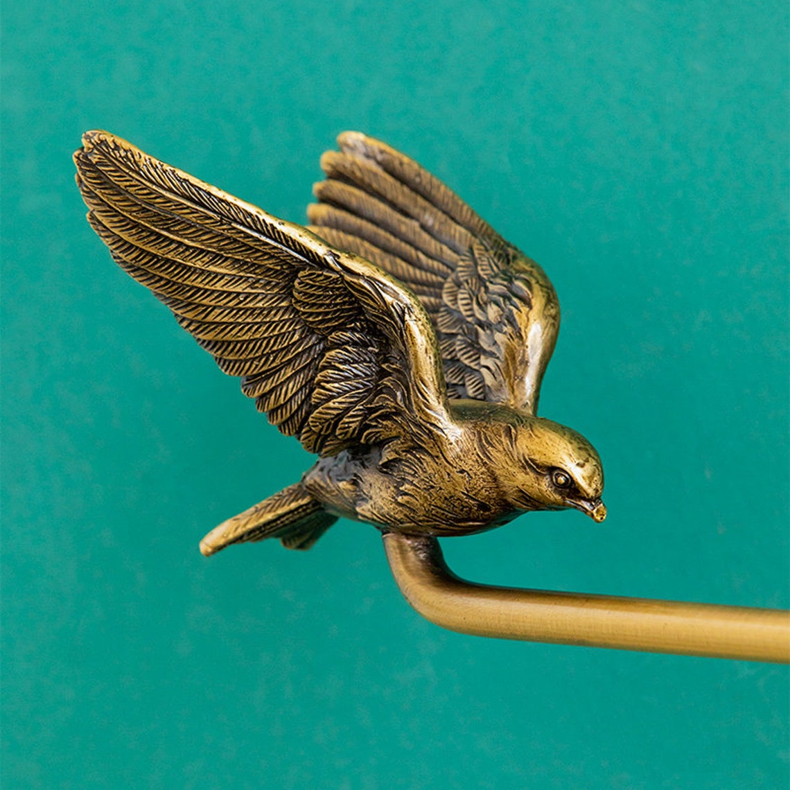 Creative Bird Hook Brass Curtain Tiebacks Decorative Hook Etsy