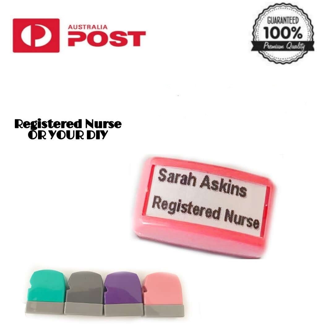 Custom Name Stamp Self inking stamp Registered Nurse Clinical