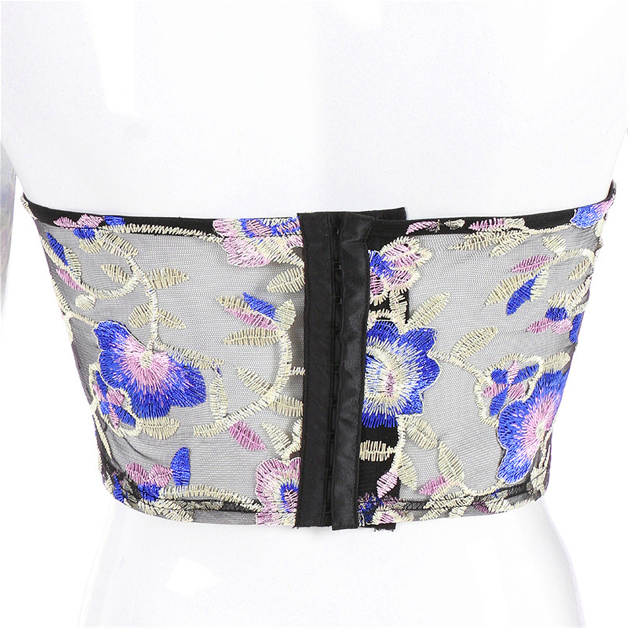 Floral Embroidered Corset Belle Corset Bustier Y2k Vintage Etsy