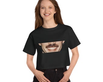 Top corto con baffi Dom Dolla, Rave, Festival, Concerto, Musica House, EDM, Abbigliamento Rave, Regalo Rave