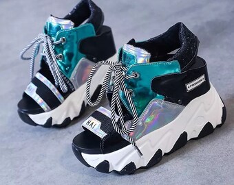 sneakers with thick heels