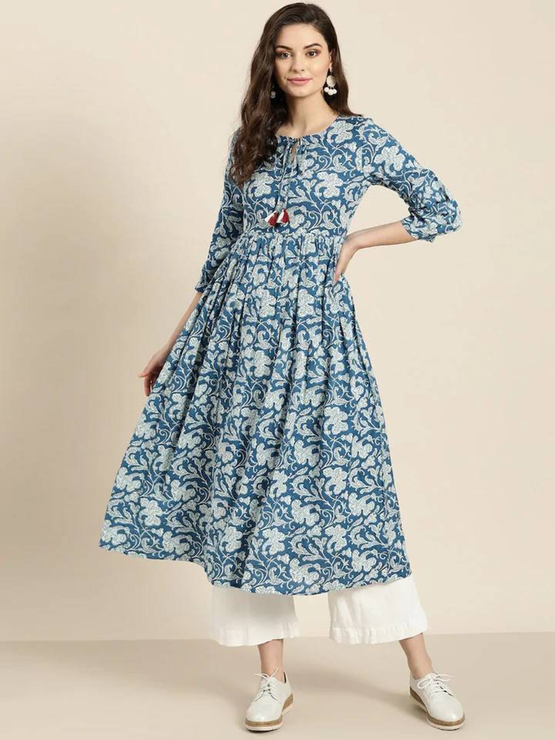 Off white hotsell anarkali kurta