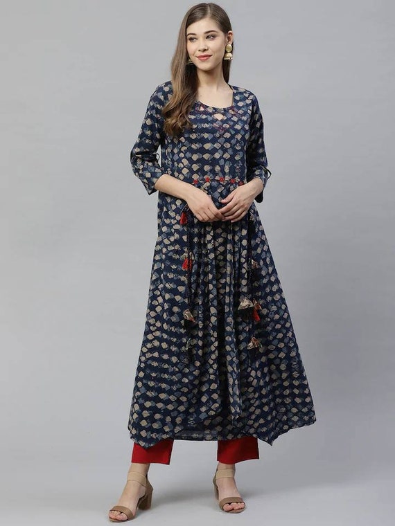 Buy glamtique fashionable princess cut A-line kurti _L SIZE Online at Best  Prices in India - JioMart.