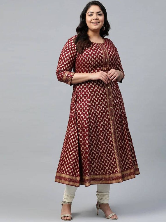 Iris Purple Palin Georgette Designer Kurtis – Walusha