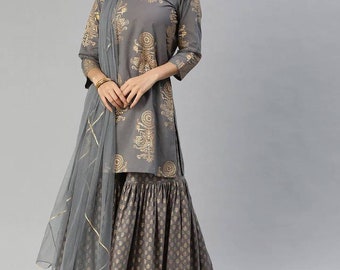 Lakkar Haveli Indian 100% Cotton Men’s Kurta Shirt Plus Size Loose Fit Round Print Green Color Lakkar Haveli Indian 100% Cotton Men’s Kurta Shirt Plus Size Loose Fit Round Print Green Color