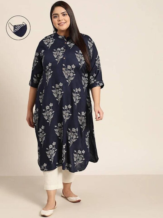 Vol 2 Moksh International Rayon Plus Size Kurtis – Kavya Style Plus