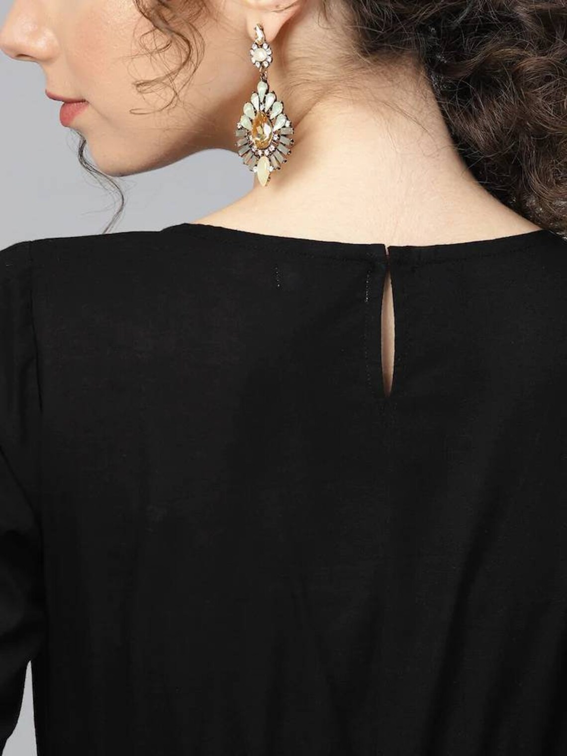 anarkali kurta black