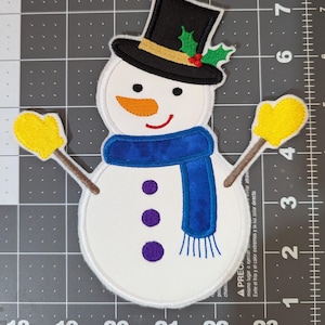 Snowman Patch. Accessory, Christmas, Holiday, Patch