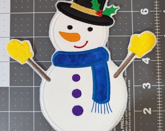 Snowman Patch. Accessory, Christmas, Holiday, Patch