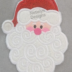 Swirling Beard Santa Patch, Accessory,  Christmas, Santa, Christmas