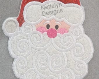 Swirling Beard Santa Patch, Accessory,  Christmas, Santa, Christmas