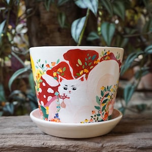 Cat Planter, MADE-TO-ORDER, Succulent Planter, Indoor Plant Pot, Home Decor, Houseplant Pot, Cat Planter, Clay Pot, Animal planter