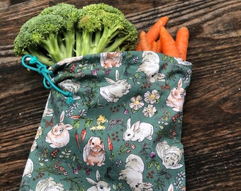 ReusableBags~FieldFriends~Vegetables~Fruit~Market Bag~Sustainable~Cloth Bag~ Grocery~BulkSection~Plastic Free~Zero Waste