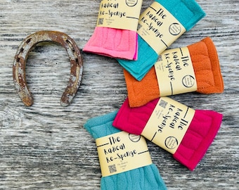 The “Radical ReSponge” ~ Quilted Dish Sponge ~ Soft ~ Handmade Cotton Blend~ Eco Friendly~ Cotton ~ Recycled Fleece ~ Sustainable ~ Gifts