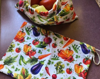 ReusableProduceBags~VeggieToss~ClothBags~GroceryStore~FarmersMarket~CottonBags~Sustainable~PlasticFree~ZeroWaste~MultiUse~EarthFriendly