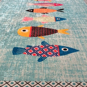 Modern Area Rugs Fish Pattern Kitchen Rug Decorative Hallway Carpet ...