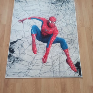 Spider-man Area Rug Decorative Floor Carpet Washable Decorative Carpet ...