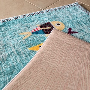 Modern Area Rugs Fish Pattern Kitchen Rug Decorative Hallway Carpet ...