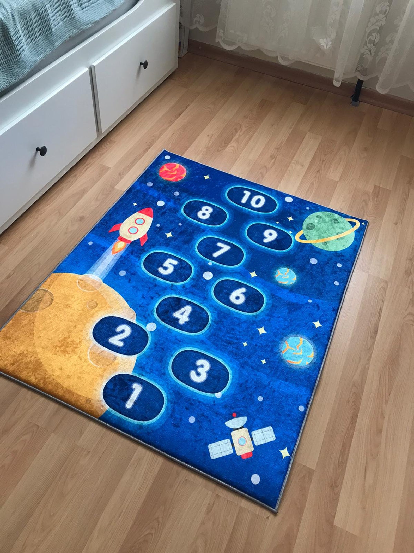 Non Slip Based Kids Rug Washable Play Kids Mat Nursery Rug Etsy
