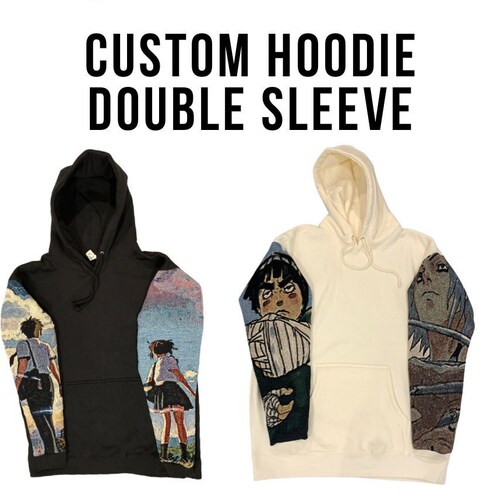 Custom Anime Tapestry Hoodie Anime Sleeve Anime Merch Etsy Ireland