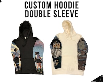 Custom Double sleeve tapestry Hoodie | Anime Sweater | Anime Hoodie