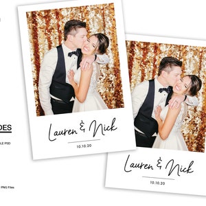 Minimalist Photo booth Template - White ( Single Image 4x6)