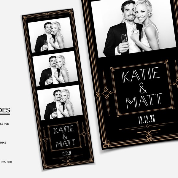 Art Deco/Great Gatsby Photo booth Template