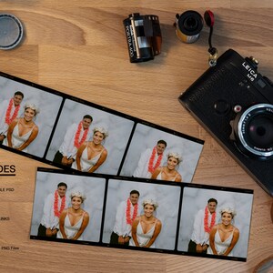 Retro Film Strip 2x6 Photo booth Template