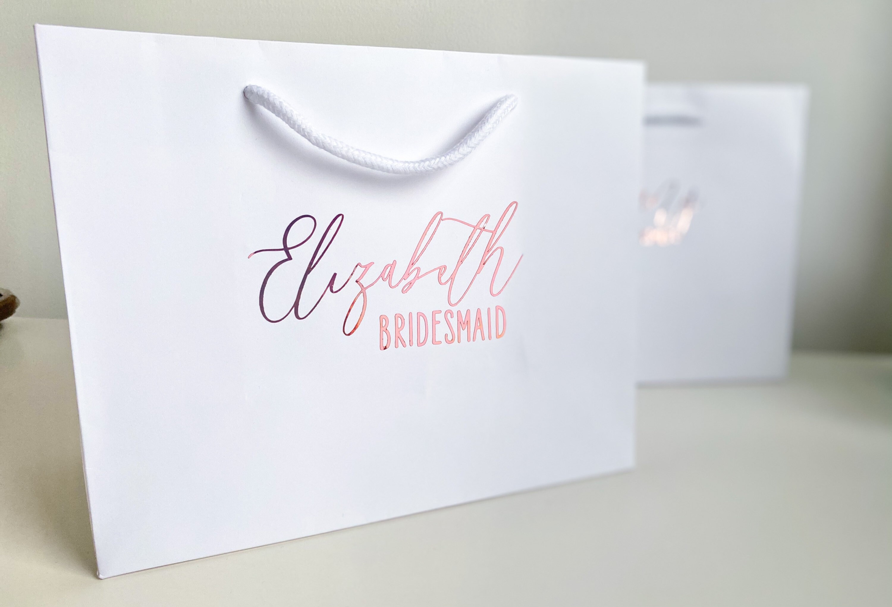 personalised name gift bags