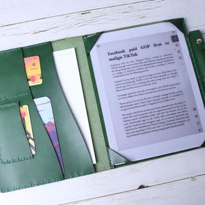 Funda Nomad para Supernote Manta A5X2 A6 X2, color verde, organizador tipo folio hecho a mano para Supernote A5 X, piel auténtica, bandeja para bolígrafos para Supernote A6 X 8ICGSN
